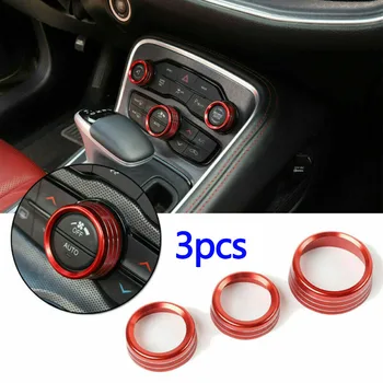 

Ring Switch Knob Trim Covers For Dodge Charger 2015-2019 Replacement Parts Auto