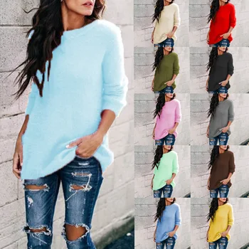 

2020 Autumn New Style Europe and America Sweater Pullover Sweater Women's