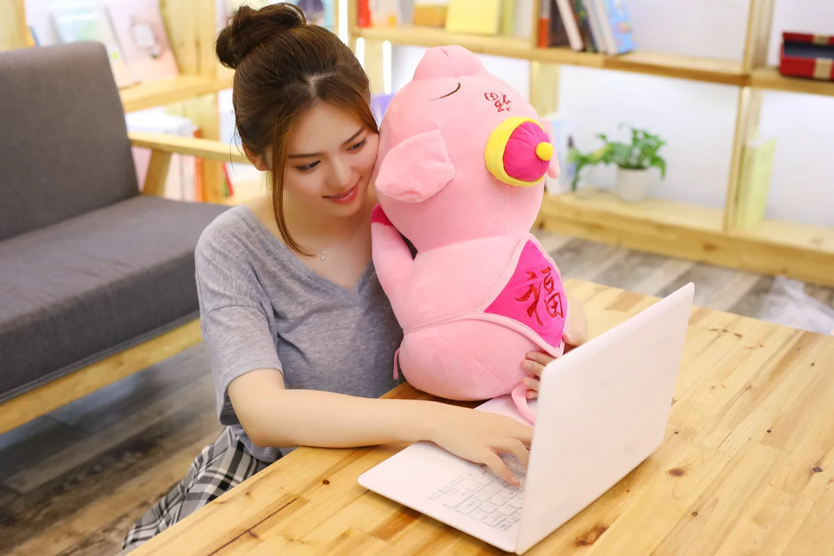 Hat Lucky Pig китайский стиль Лежащая свинья свинья талисман страховая компания годовое мероприятие рекламный подарок добавить логотип