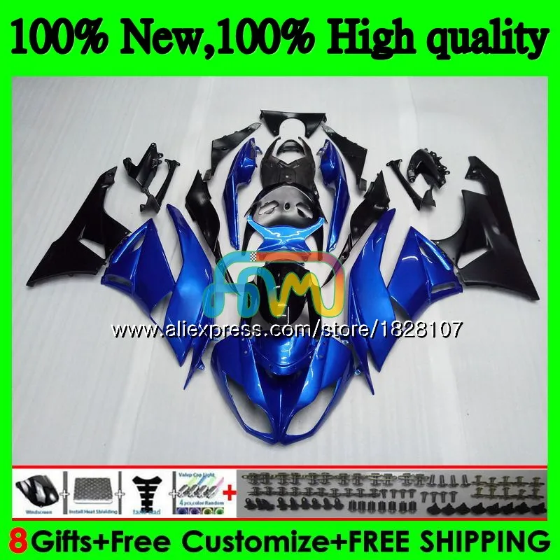 Корпус для KAWASAKI ZX636 ZX600 ZX-6R ZX 6R ZX 636 600CC 9BS. 16 ZX-636 ZX6R 09, 10, 11, 12, 2009 Топ жемчужно-синий 2010 2011 2012 обтекатель