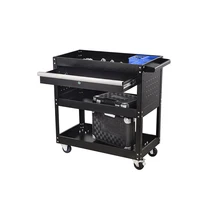 

Modular removable tool cabinet cart with chest for repairman