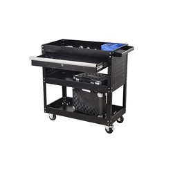 Modular removable tool cabinet cart with chest for repairman