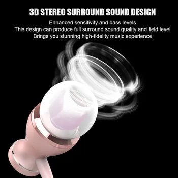 

3.5MM In-Ear Earphone Headset Magnetic Clarity Stereo Sound With Mic Earphones For iPhone6 7 8 Mobile Phone MP3 MP4 LG handsfree