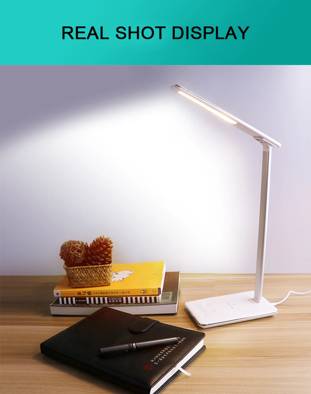 СВЕТОДИОДНЫЙ беспроводной заряжающаяся настольная лампа для Iphone 11 Pro samsung Xiaomi huawei многофункциональная настольная лампа автоматический таймер свет для чтения