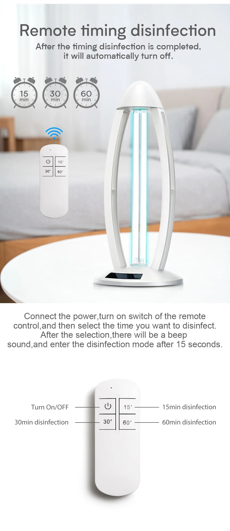 Corona Killer - Ultraviolet Sterilizer Lamp