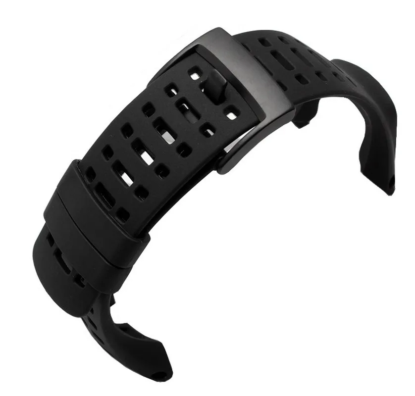 Сетка силиконовый ремешок для часов Sunnto Ambit Series 1 2 3 пиковый Запуск спортивные часы ремешок черный силиконовый для часов Ремешок