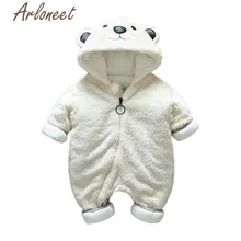 ARLONEET/пальто с героями мультфильмов; зимнее пальто для маленьких мальчиков; Плюшевый комбинезон с медведем; Верхняя одежда на молнии с капюшоном; Детское пальто; пуховик для девочки