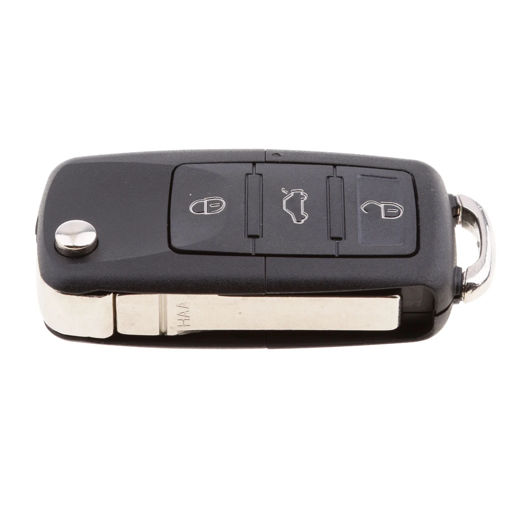 Car 3 Button Key Case Fob Housing Repair Kit for VW Bora Passat Jetta Sharan