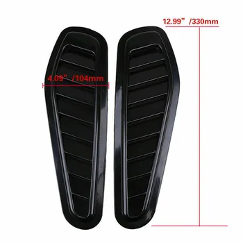 

Plastic Air Bonnet Cover Decorative Universal Car Auto 2Pcs Exterior ABS
