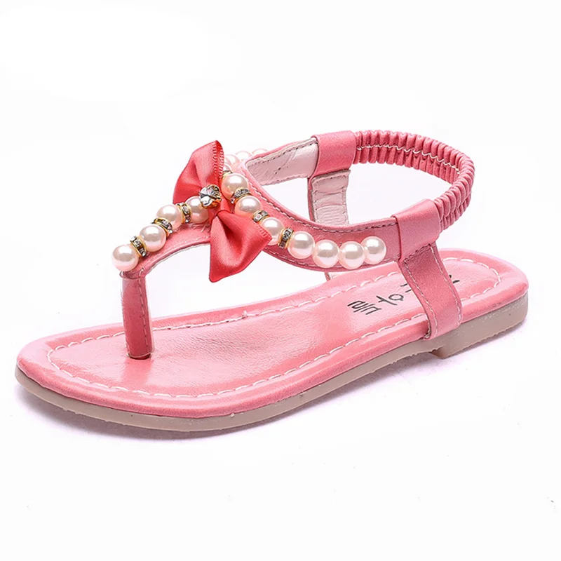 New Children Shoes Sandals Girls Bow Sandals Summer Baby Toddler Shoes