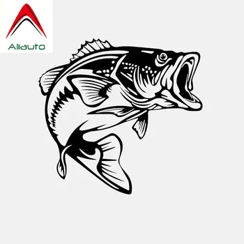 

Aliauto Cover Scratch Car Sticker Bass Fish Vinyl Fishing Accessories PVC Decal Black/Silver for Land Rover Seat Leon,14cm*13cm