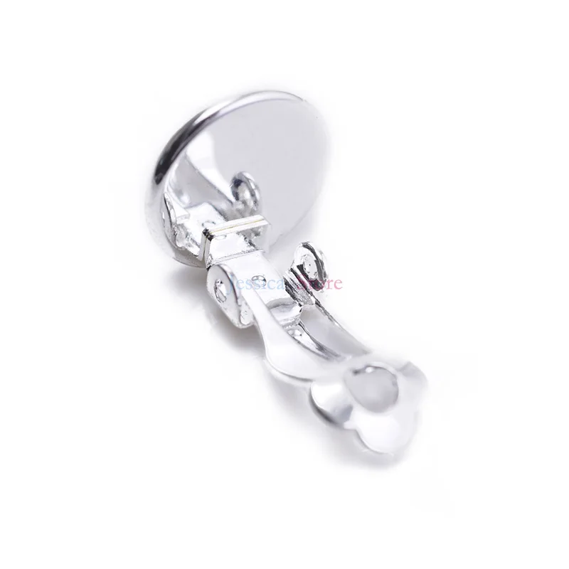 Основа медная для сережек клипс 10 шт.|earring base|earring settingbase for earrings |