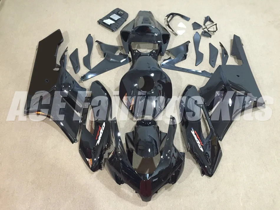 Топ(литье под давлением) ABS Полный комплект обтекателя Подходит для Honda CBR1000RR 04 05 2004 2005 1000RR Обтекатели набор на заказ черный