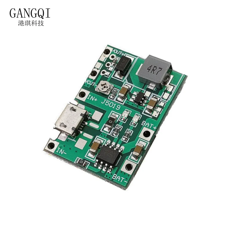 Power Supply Module 5 PCS 3.7V 9V 5V 2A Adjustable Step Up 18650 Lithium Battery Charging Discharge Integrated Module
