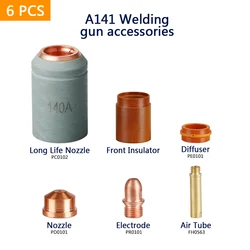Kit de consommables Non originaux pour torche Plasma A141, 6 pièces, électrode de coupe, bouclier de pointe de buse PR0101 PD0101 PC0101 PE0101 CV0011 