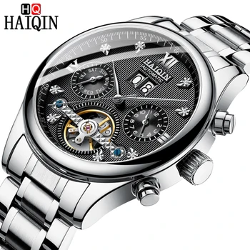 

Mechanical Watch Men New Top Brand Luxury HAIQIN Men's Watches Business Automatic Military Sports Wristwatch reloj hombre 2020