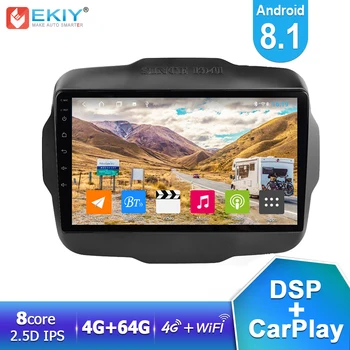 

EKIY 9'' IPS DSP Android 8.1 Car Radio For Jeep Renegade 2016 2017 2018 Stereo Multimedia Video Player GPS Navigation 4G+64G HU