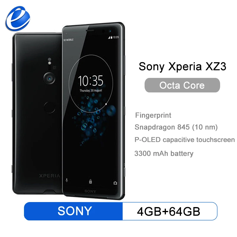Sony Xperia XZ3 H8416 Оригинальный разблокированный GSM LTE Android Восьмиядерный ОЗУ 4 Гб ПЗУ 64 Гб 6,0 "19 и 13 МП отпечаток пальца NFC|Смартфоны и мобильные телефоны| | АлиЭкспресс