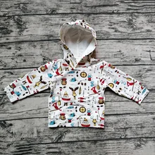 От 0 до 3 лет толстовки с капюшоном с длинными рукавами для мальчиков и девочек; хлопковый пуловер с капюшоном и принтом героев мультфильмов; свитер