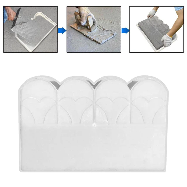 40 Cm Kerti Kerítés Penész Beton Tégla Diy Penészek Séta Készítő Újrafelhasználható Cement Járda Sétány Kövek Kert