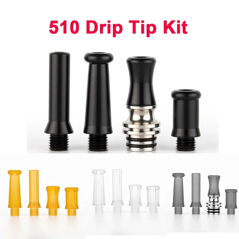 510 drip tip kit for Berserker V2 MTL RTA / COG Glaz Mini kree rta Zenith Pro BSKR YDDZ T1 V1 Ares 2 |