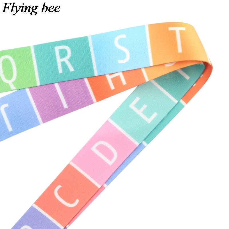 Flyingbee креативный брелок для ключей с буквами мультяшный ремешок телефона женские