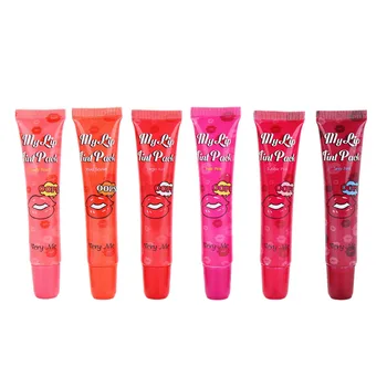 

Women New Long Lasting Tearing Type Lip Gloss Moisturizing Lipstick Multicolor