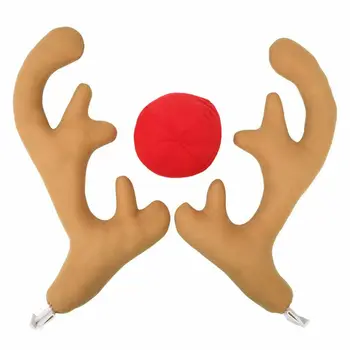 

Soft Christmas Lovely Car Creative SUVs Accessories Antlers Elk Horns Cane
