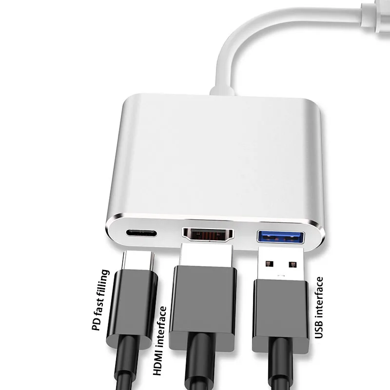 Тип-c к hdmi три-в-одном тип-c к usb тип-c к hdmi конвертер