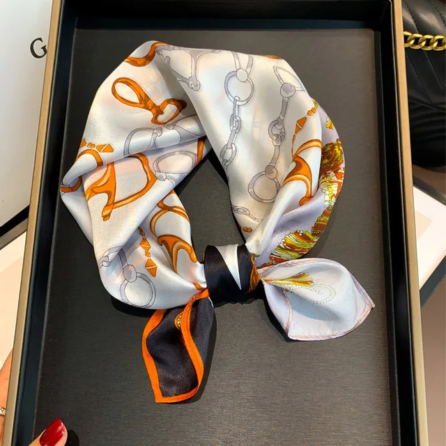 100% Silk Bandana Scarf – Luxury Square Neckerchief