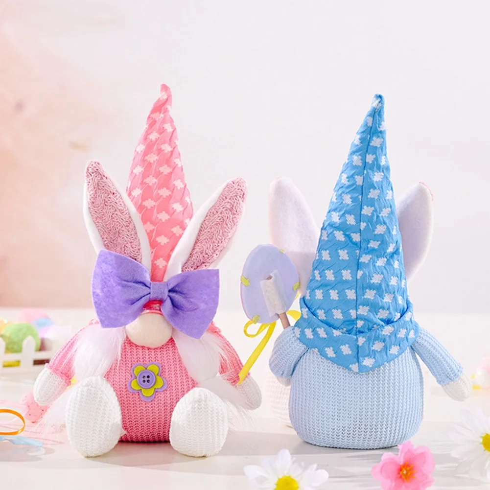 Easter Gnome Plush Doll Decoration Bunny Faceless Dolls Easter Dwarf Spring Festival Party Home Tabletop Ornament Kids Gift Toys 5