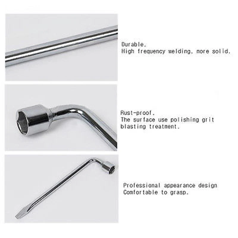 DWZ New Arrived Qualiy Car Wheel Lug Nut Wrench Hex Truck Tire Repair Tool Socket Key Spanner 17-21mm