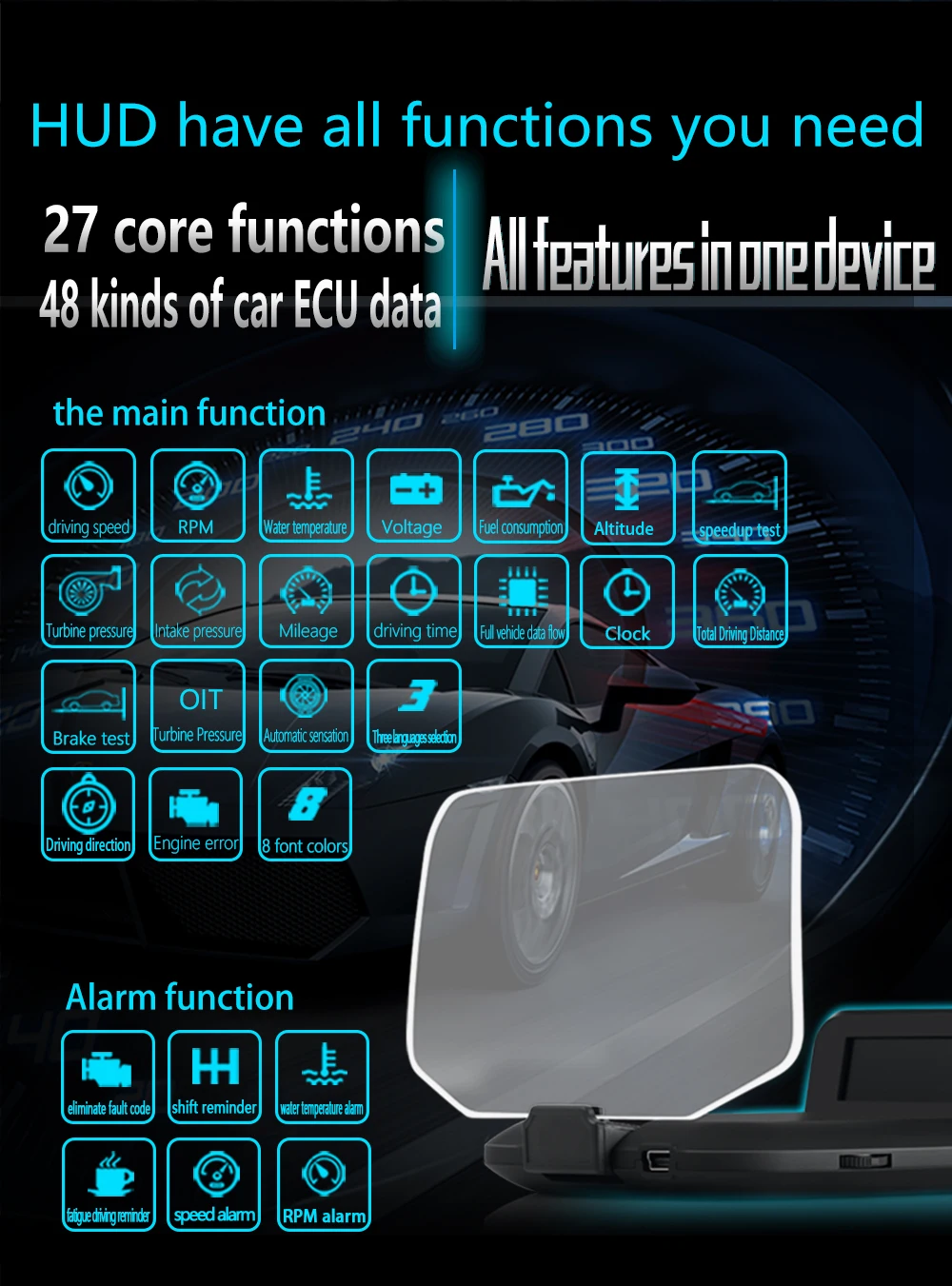 C1 HUD Mirror with Navigation system (11)