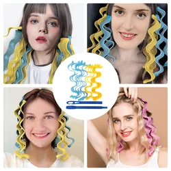 12PCS Magic Hair Curlers 30CM DIY Portable Hairstyle Rollers Sticks Durable Beauty Makeup Curling Hair Styling Tools
