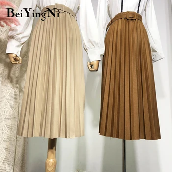 Beiyingni High Waist Women Skirt Casual   2