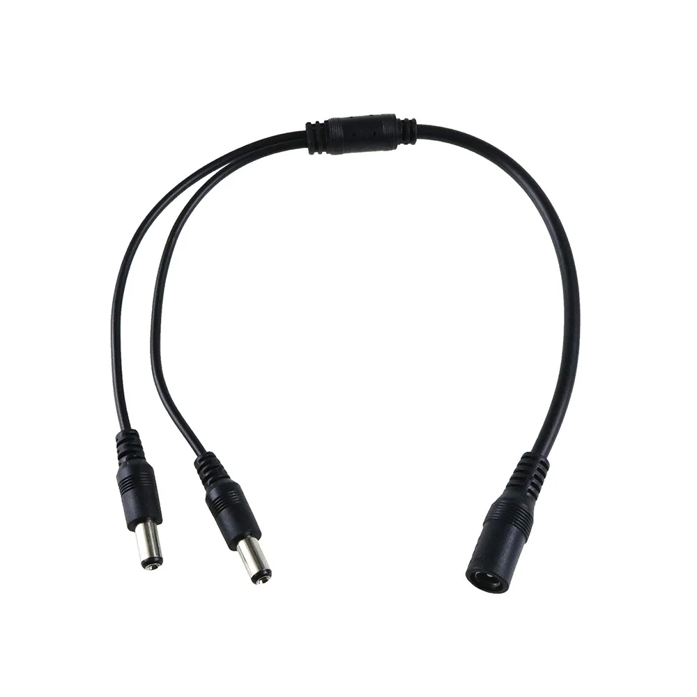 1 Женский до 2 сплиттер папа Way Plug Кабельный разъем 5 мм * 12 В DC адаптер для камеры