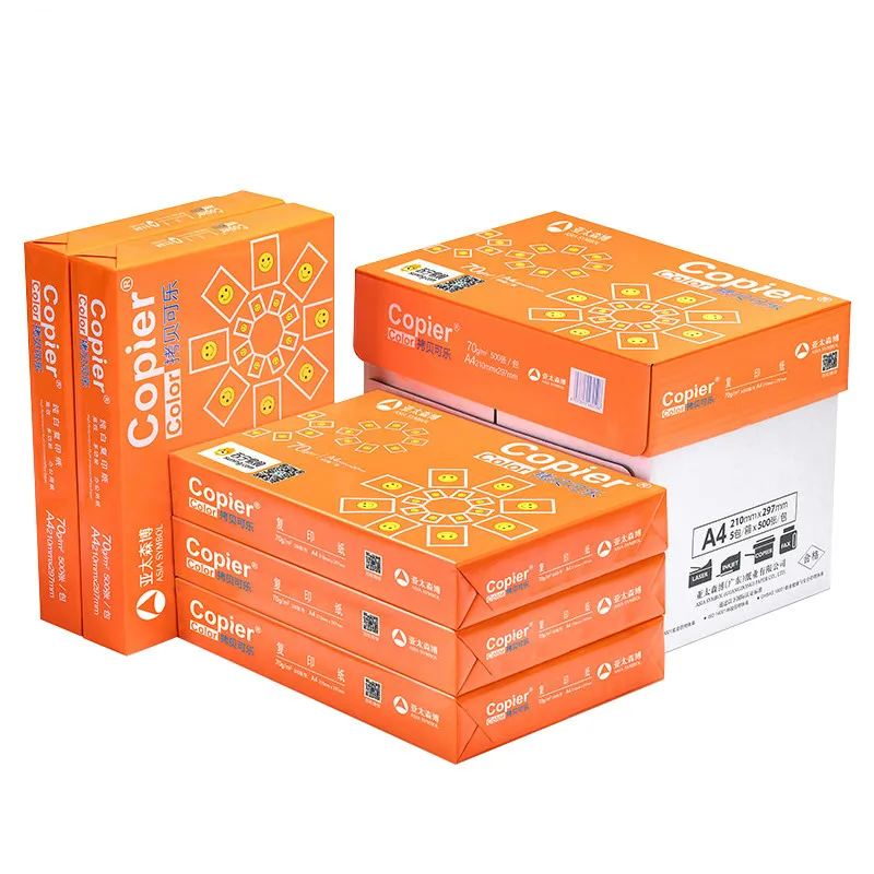 

2500sheets A4 Paper Office Printing Hojas De Papel Pure Wood Pulp Copy Paper 70g Double-sided Replication School Office Supplies