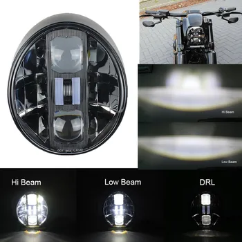 

1pc 6 inch LED Headlight with White DRL Driving Headlight for Harley Softail Breakout 2018 Motorcycle