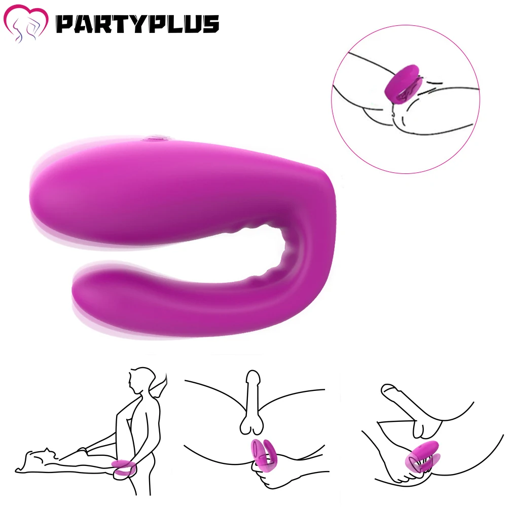 Двойной силиконовый фаллоимитатор G Spot вибраторы Стимулятор клитора женские