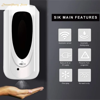 

Touchless Hand Disinfection Machine Wall-Mounted Alcohol Mist Spray Hand Hygiene Automatic Sensor Hand Disinfection Machine