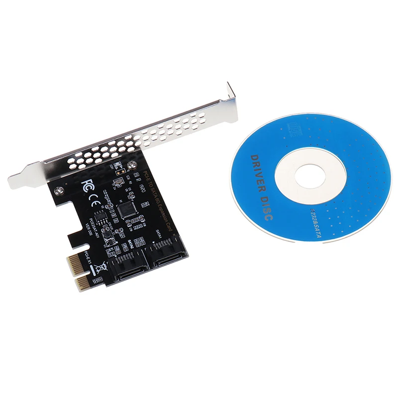 PCI Express SATA 3 карта контроллера 2 порта PCIe III 6 ГБ/сек. внутренний адаптер | Компьютеры