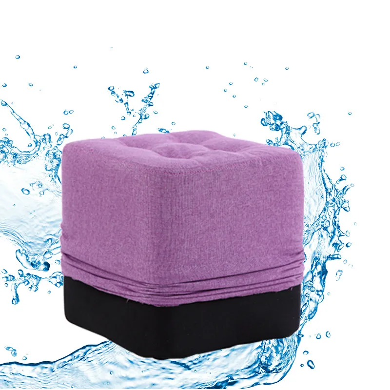 

39cm ottoman fabric stool sofa wooden square living room modern creative short lazy stools silla para maquillaje styling chair