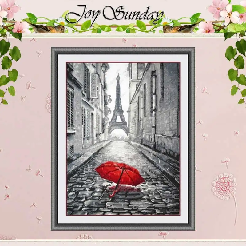 Romantic Paris Patterns Counted Cross Stitch 11CT 14CT Cross Stitch Set Cross-stitch Kit Embroidery Needlework