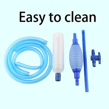 

A quarium Fish Tank Vacuum Siphon Water Pump Gravel Sand Drainer Gravel Water Filter Hose Automatic Fluids Transfer Self Priming