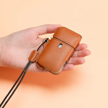 

Soft Portable Slim Mini PU Leather Case For Aurora Play Pod Carrying Lanyard Belt Pocket Bag Protective Cover Pouch