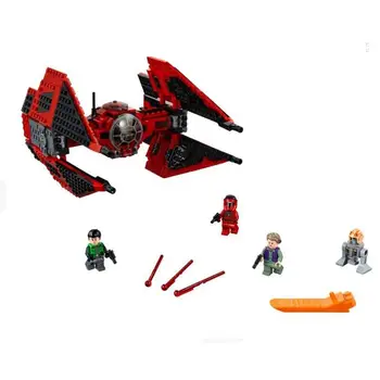 

lepinblock Star Wars X Wing Red Tie Fighter Building Blocks Compatible Star Plan Wars Children Toy 75149 79242 75240