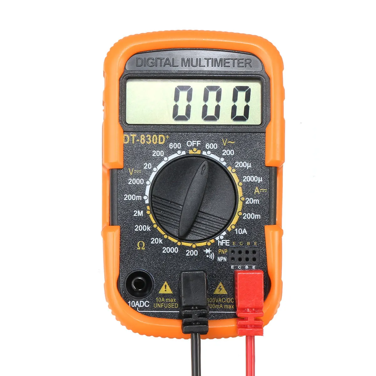 Мини цифровой мультиметр портативный DT830D+ ЖК-цифровой мультиметр AC/DC измеритель напряжения тестер тока детектор сопротивления с свинцом