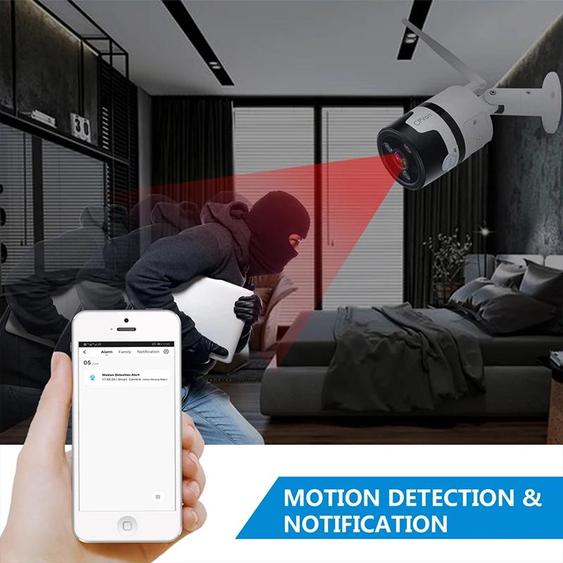 CPVan Беспроводная 1080P HD ip камера WiFi ночного видения Облачное хранилище Обнаружение