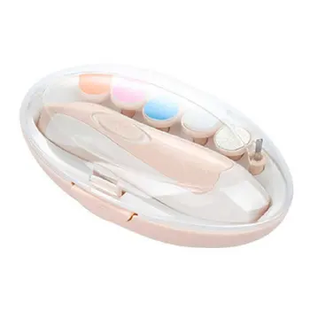 

6 in 1 Set Baby Nail Trimmer Baby Trimming Nail Scissors Baby Custom Scissors Cartoon Electric Nail Polisher