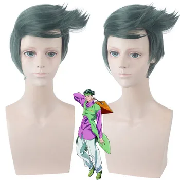 

JOJO's Bizarre Adventure Golden Wind Rohan Kishibe Wig Cosplay Costume Heat Resistant Synthetic Hair Men Women Party Wigs